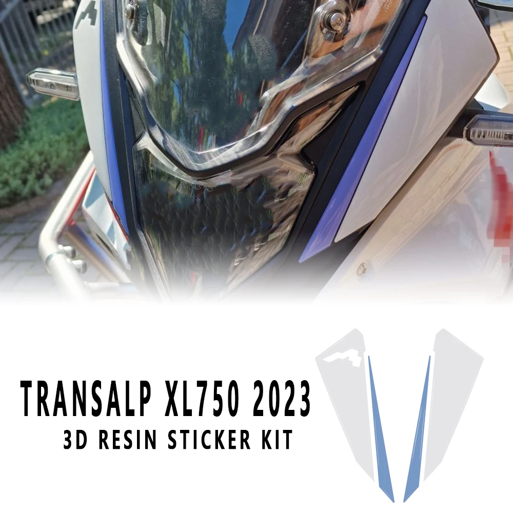 2023 Xl750 Transalp 3D Kit Adesivo In Resina Epossidica Per Honda Transalp Xl 750 Transalp 750 2023 Protezione Fari
