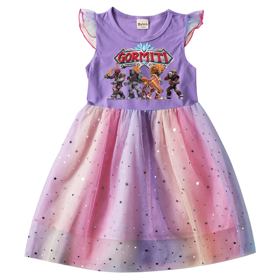 Gormiti Game Dress Neonate Estate Manica Corta In Pizzo Abiti Da Principessa Bambini Compleanno Festa Di Nozze Abiti Abiti Di Halloween