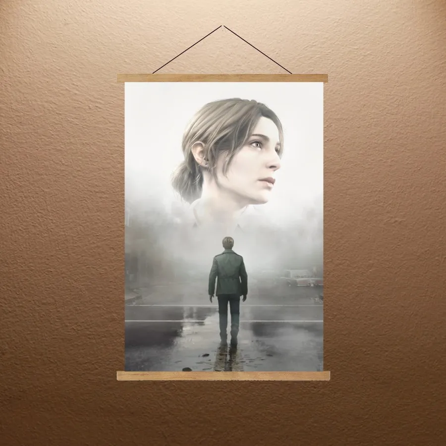 Silent Hill 2 (Remake) Poster Horror Game Poster Sala Giochi Decorazione Della Parete Sala Giochi Wall Art Scroll Dipinti Magnete Appeso Pittura