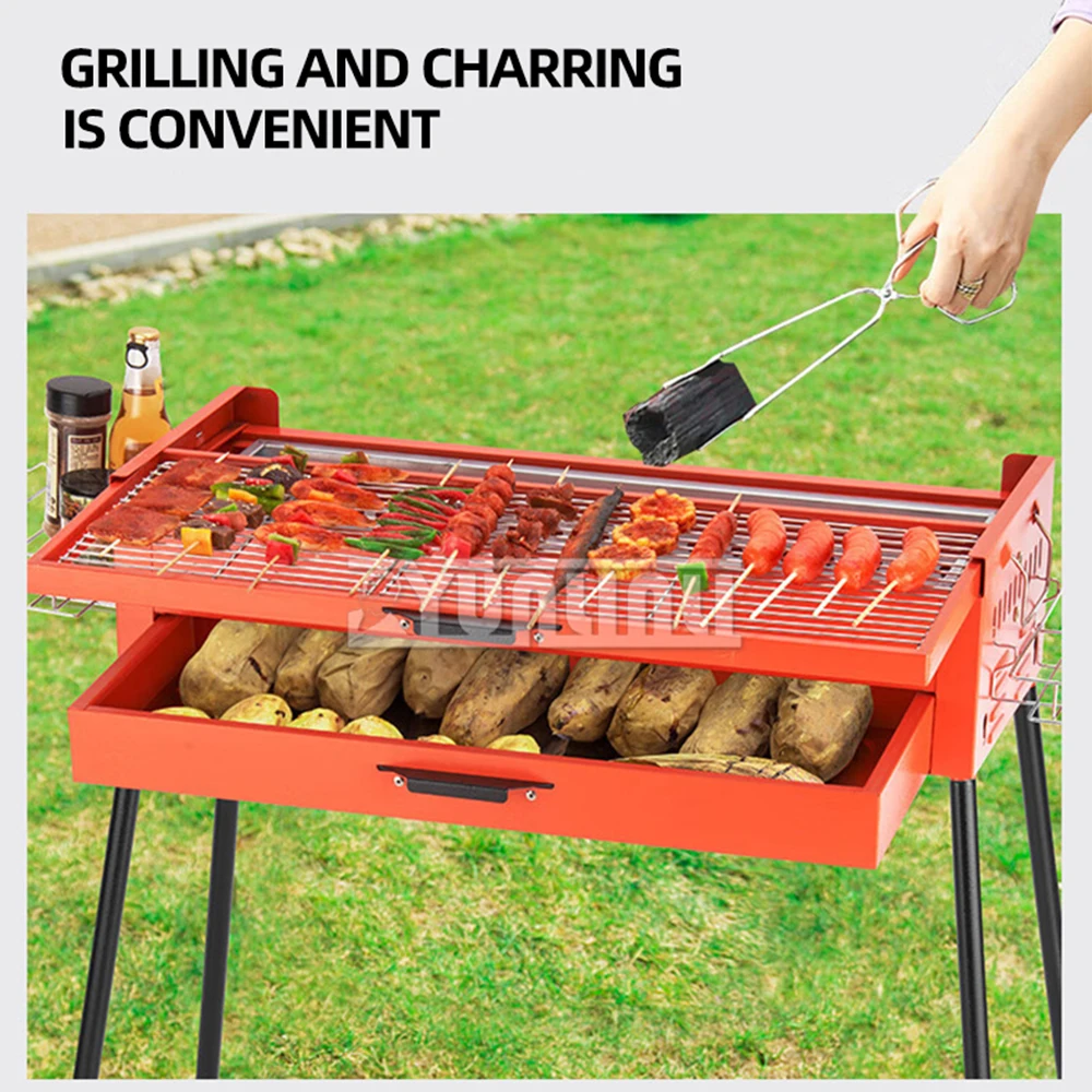 Griglia Per Barbecue All'Aperto Griglia Portatile Pieghevole Stufa Per Barbecue Attrezzo Da Campeggio Cocina Electrica Portatil