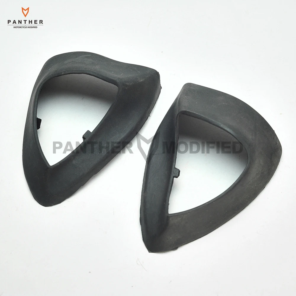 Stivali Neri Con Base A Specchio Per Moto Stivali In Gomma Specchietti Moto Custodia Inferiore Per Honda Gl1800 Goldwing 2001-2010