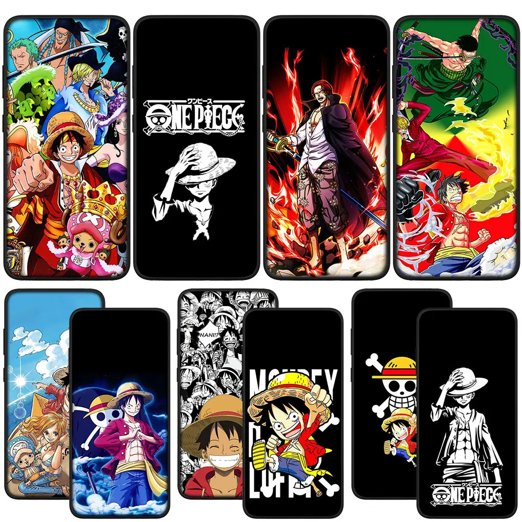 Shanks One Pieces Red Hair Rufy Cover Morbida Per Samsung Galaxy S23 S22 Ultra S21 S20 Fe S8 Plus A12 A13 A21S A71 Case