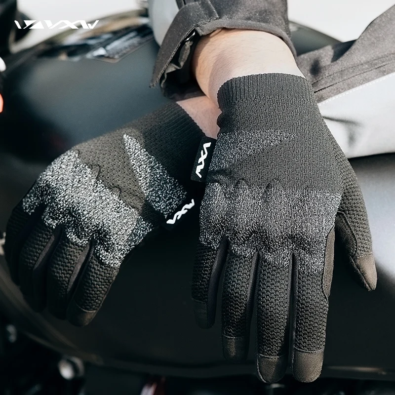 Guanti Da Moto Vxw Uomo Donna Full Finger Touch Screen Road Dirt Bike Mountain Mx Motocross Racing Bicycle Mtb Bmx Cycling