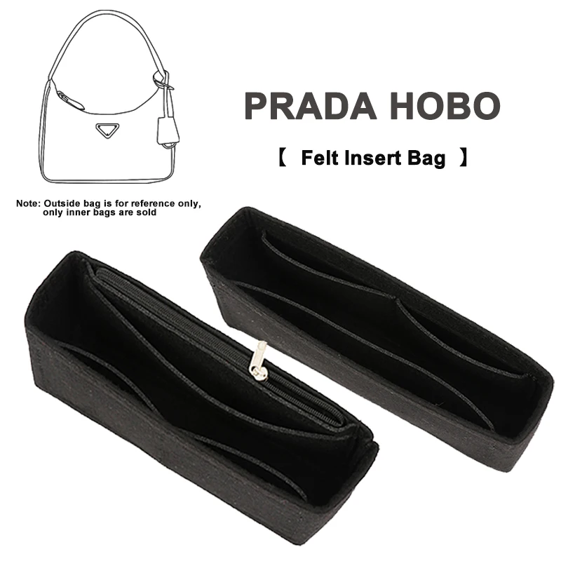Evertoner Adatto Per Prada Hobo Bag Under Arm Cloth Insert Bag Organizer Trucco Handbag Organizer Borsa Interna Da Viaggio Portable Cosm
