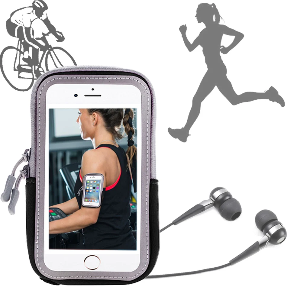 Custodia Per Smartphone Per Xiaomi Redmi Note Arm Pouch Band Xiomi Mi 13 11 9 8 Pro Case Gym Fashion Sport Running Card Pocket Arm Band