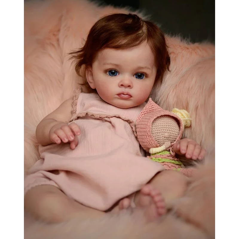 60Cm Già Finito Bambola Tutti Reborn Toddler Doll Girl 3D Pelle Verniciata Vene Visibili Carburatore;