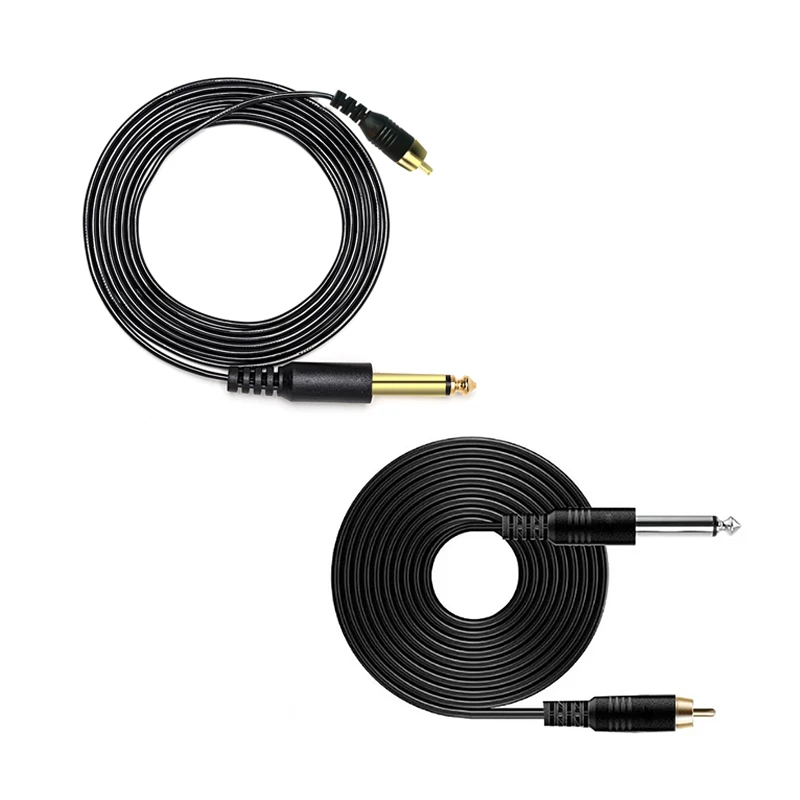 1.8M/2.0M Rca Tattoo Maschine Interface Kabel Klemme Draht Schalter Haken Draht Kit Di Conversione Power Kabel