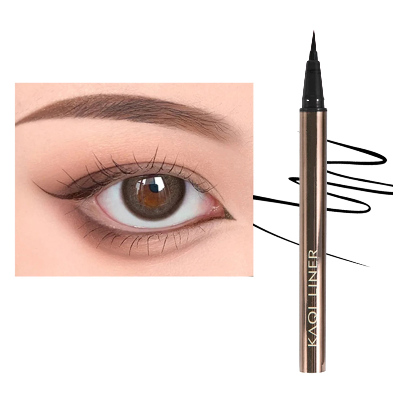 Penna Eyeliner Liquido Eyeliner Impermeabile A Lunga Durata Eyeliner Penna Colore Eyeliner Matita Eyeliner Nero/Marrone/Blu/Viola