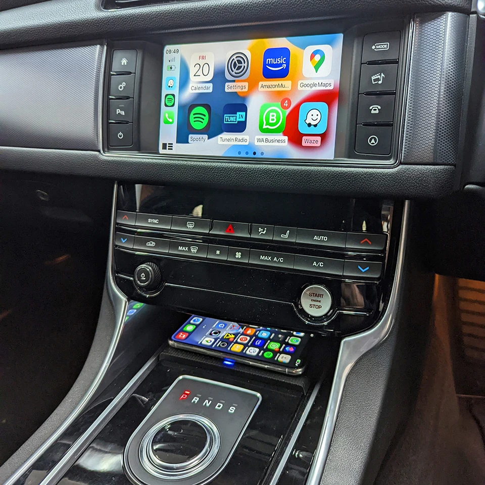 Icarplay Netflix Youtube Phone Mirroring Google Play Store Wireless Apple Carplay Interface Per Range Rover Evoque Jaguar Xe Xf