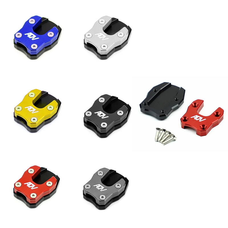 Per Honda Adv150 Moto Kickstand Extender Scooter Foot Side Stand Extension Pad Antiscivolo Base Allargata Accessori Moto