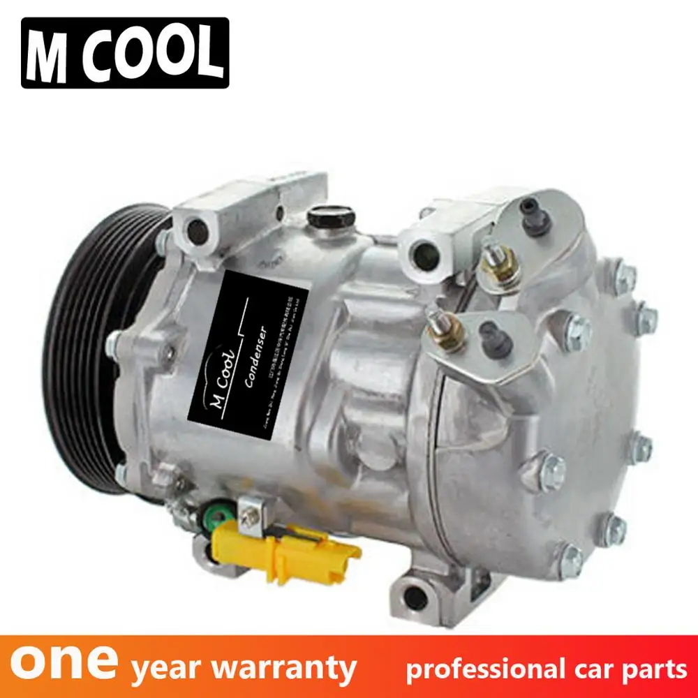 Sanden Sd7V16 Aria Condizionata Compressore Per Fiat Scudo 220P 220L 272 1.6 2.0 8Fk351128551 8Fk351128051 71792087 9659232180
