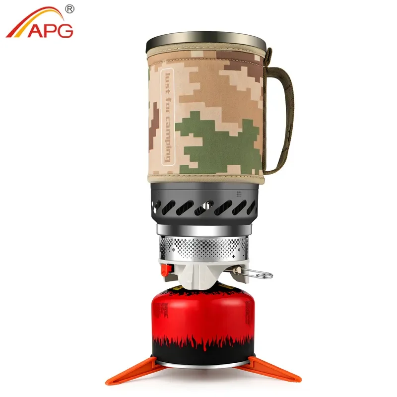 1.4L Backpacking Stove Camping Propane Cooking Gear | Portable  Camp Burner System With Tripod, Pot Support