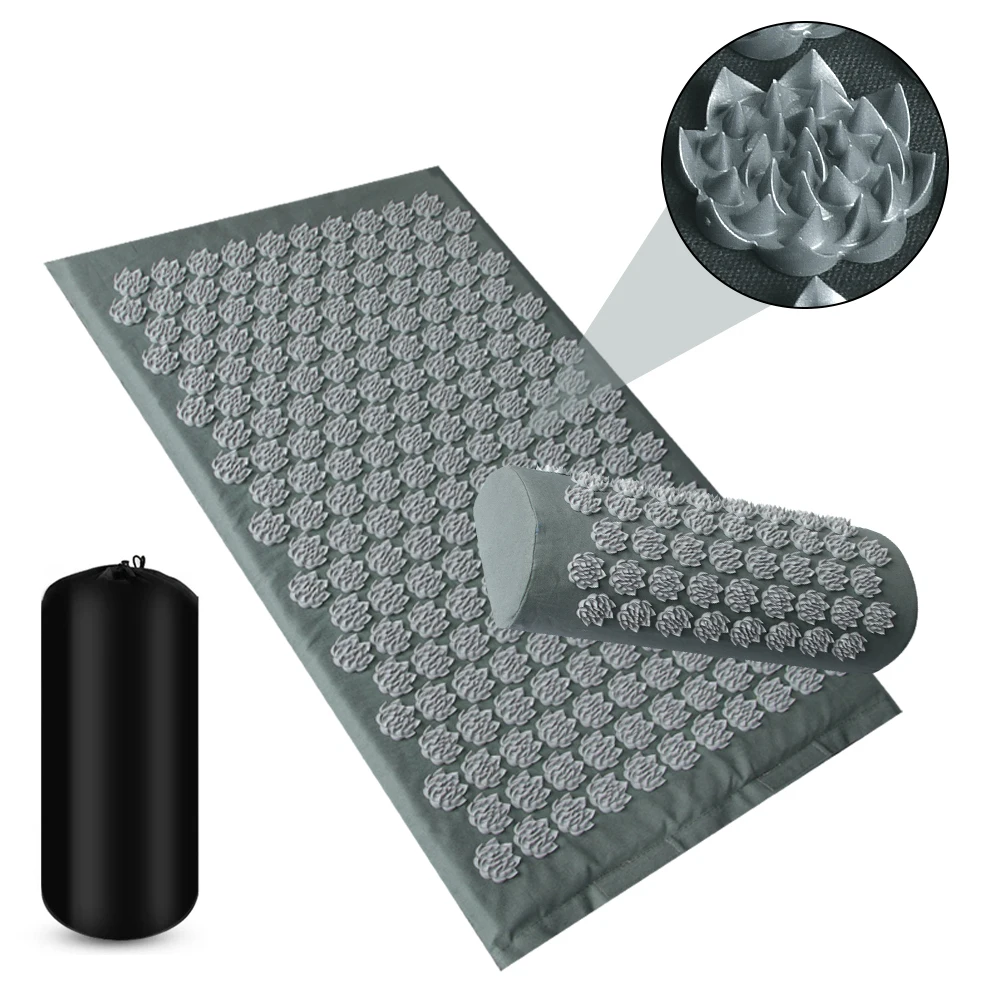 Lotus Digitopressione Tappetino Per Massaggio Applicatore Lotus Spike Mat Cuscino Yoga Stuoie Collo Del Piede Schiena Massaggiatore Cuscino Shaki