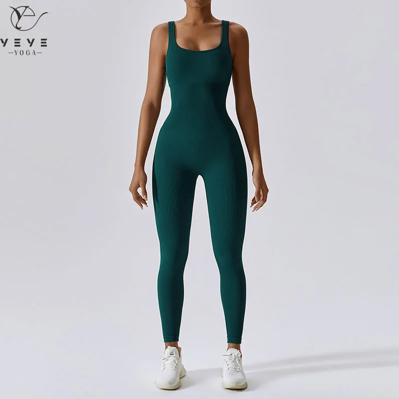 Tuta Intera Da Yoga Da Donna Tuta Sportiva Senza Cuciture Tuta Da Yoga Palestra Push Up Tuta Da Allenamento Fitness