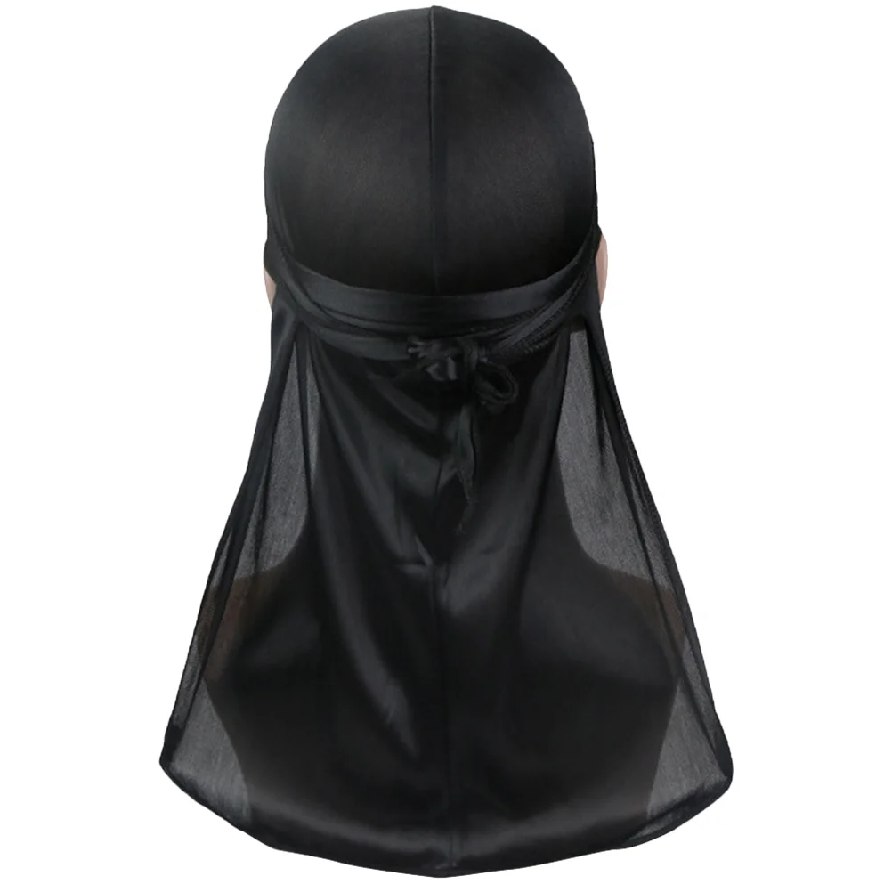 Durag Durags Silk Men Satin Tail Headwraps Silky Women Foulard Cap Elastico Wrap Caps Head Hair Do Rags Copricapo Sleeping