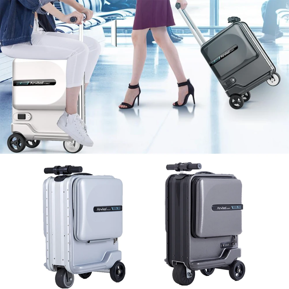 Spedizione Gratuita Airwheel Rideable Valigia Viaggio Scuola Bagaglio Se3Mini