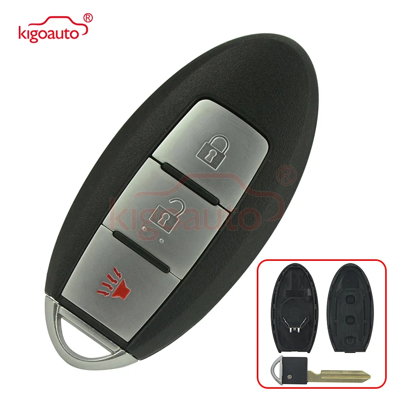 Kigoauto Cwtwbu729 Smart Key Case Fob Per Nissan Infiniti Rogue Pathfinder Versa 350Z 370Z 3 Button Key Shell
