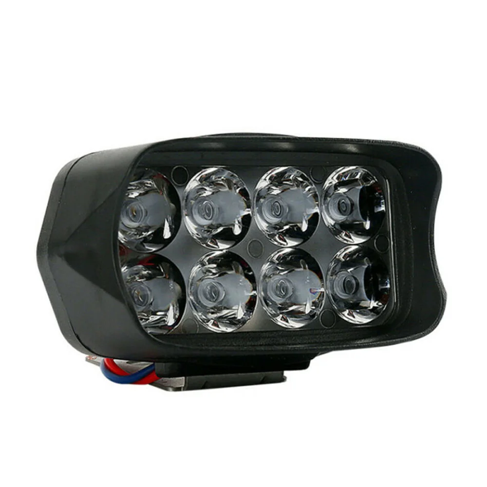 Faro Universale Led Para Motocicleta 6000K Super Brillante De Luz Riflettore Resistente Al Agua 1200Lm