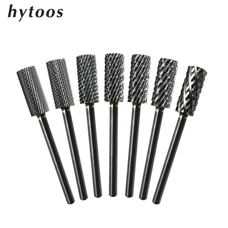 Hytoos Small Barrel Bits 3/32 Fresa Per Unghie In Metallo Duro Per Manicure Nails Trapani Accessori Strumento Per La Rimozione Del Gel