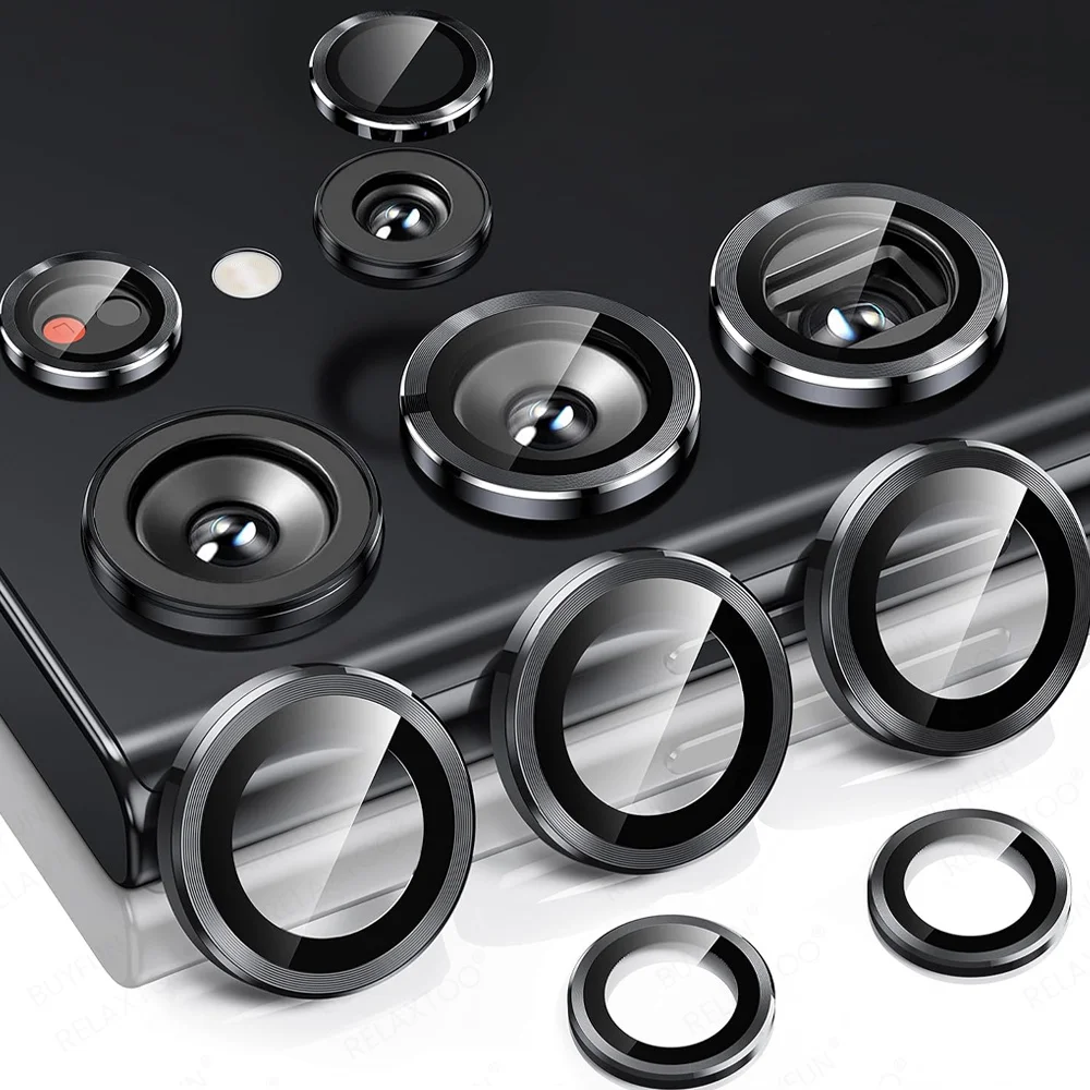 Per Samsung Galaxy S24 Ultra Alloy Metal Camera Lens Protector Ring S 24 Ultra S 24 Ultra S24Ultra 5G Hd Lens Accessori In Vetro