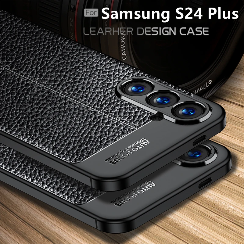 Per Cover Samsung Galaxy S24 Plus Custodia Samsung S24 S 24 Plus Ultra Capa New Antiurto Tpu Leather Fundas Samsung S24 Plus Cover