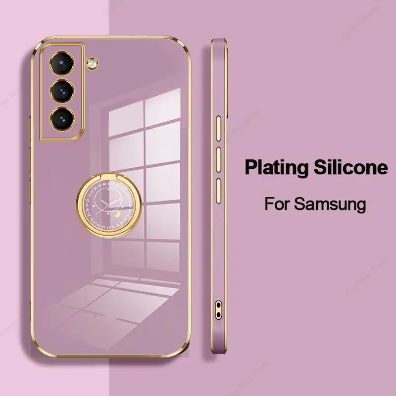 Custodia In Silicone Placcato Per Samsung Galaxy S24 S23 Ultra S24 Plus 5G Cover Per Samsung S24 Ultra S 23 24 Ultra S24 + Custodia Funda
