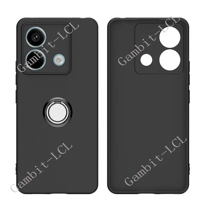 Per Xiaomi Redmi Note 13 5G China Note13 6.67 "2023 Back Ring Holder Staffa Custodia Per Telefono Smartphone Tpu Cover Morbida In Silicone