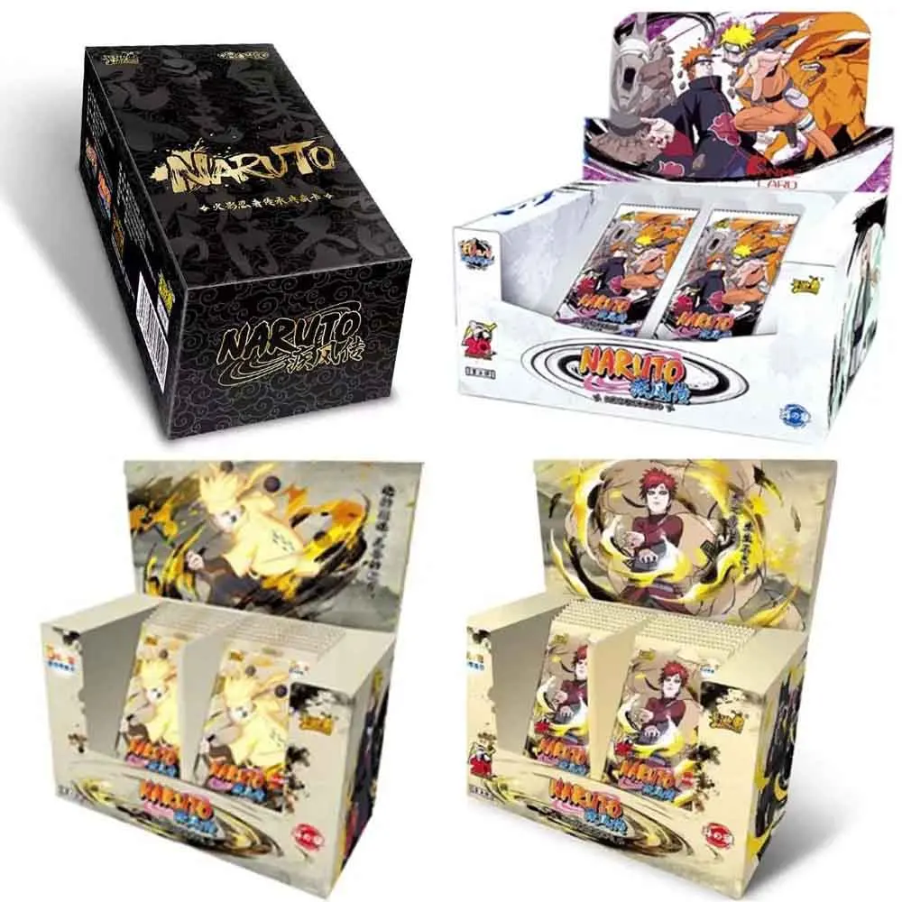 Kyou Naruto Cards Box Anime Naruto Hero Card Sasuke Character Card Holder Rare Collecties Cards Toys For Boys