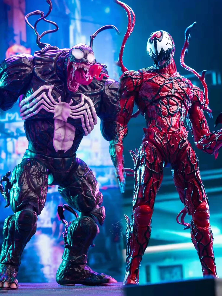 Genuine The Amazing Spider-Man Anime Figure Carnage Sh Figuards Venom Action Figurine Figure Carnage Marvel Regalo Di Halloween