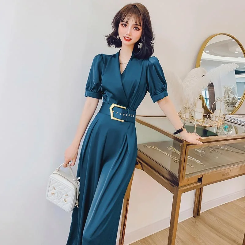 Tute Da Donna Di Moda 2022 Tute A Pieghe Larghe A Pieghe Estive Pagliaccetti Allentati Senza Maniche Solidi Casual