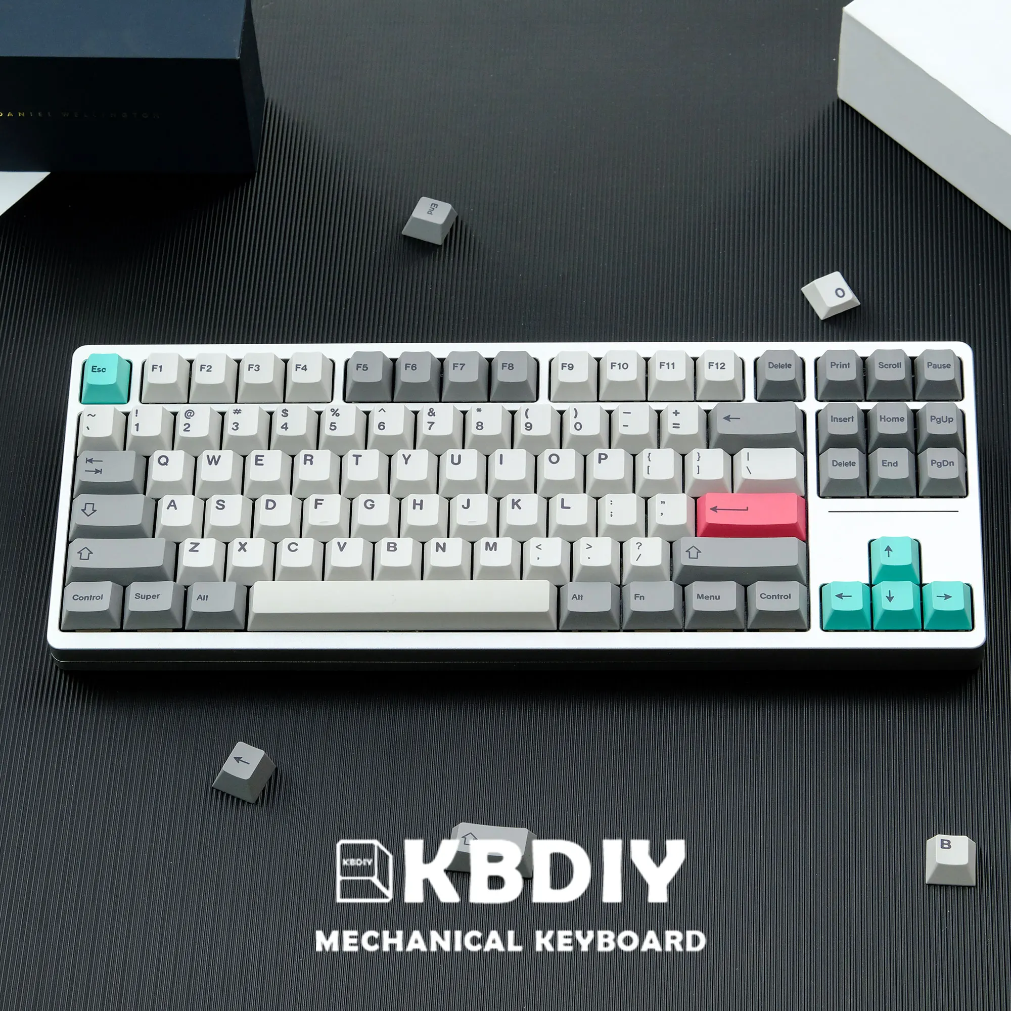 Kbdiy Gmk Keycap Dye-Sub Pbt Keycap Gmk 9009 Modern Dolch-Light Retro Cherry Profile Iso Keycaps Per Tastiera Meccanica Personalizzata
