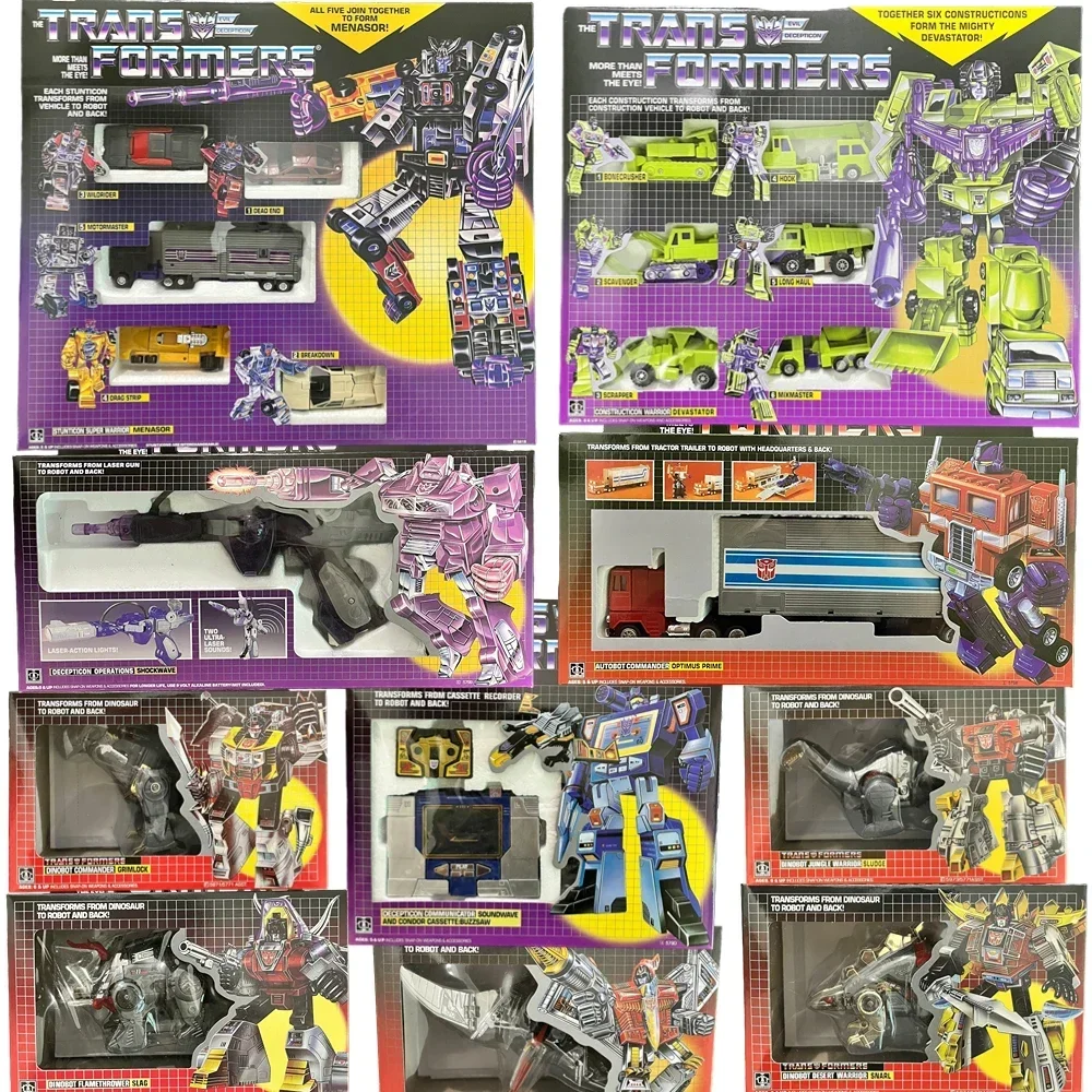 Transformetion G1 Reissue Prime Menasor Wheeljack Grimlock Shockwave Insectiions Action Figure Raccogliere Giocattoli Modello Decorativo