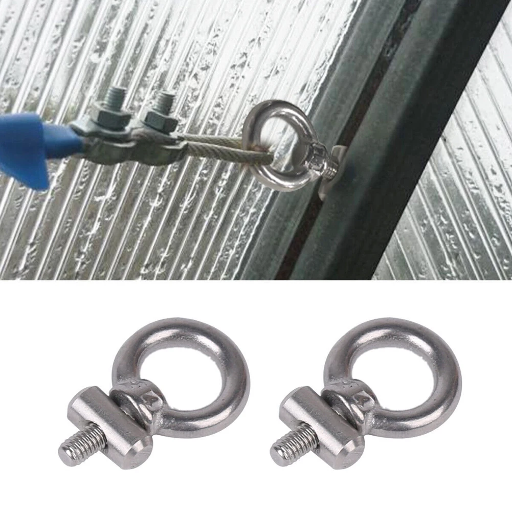 2-8X Tappi Per Binari Per Tende Da Sole Ferma Tappi Per Binari Per Tende Da Sole In Acciaio Inossidabile Argento 6Mm Ferma Camper Camper Caravan