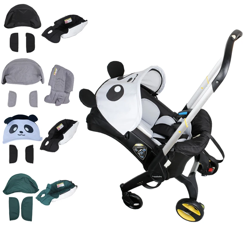 4In 1 Seggiolino Auto Passeggino Accessori Doona Kit Di Copertura Di Ricambio Tettuccio Parasole Cuscino Spalline Doona Accessori