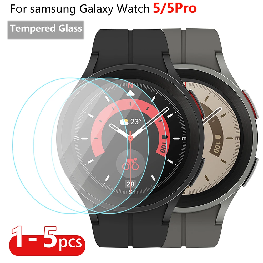 Vetro Temperato Per Samsung Galaxy Watch 5 Pro 45Mm Pellicola Proteggi Schermo Impermeabile Per Samsung Watch 5/Watch 4 40Mm 44Mm 1-5 Pezzi