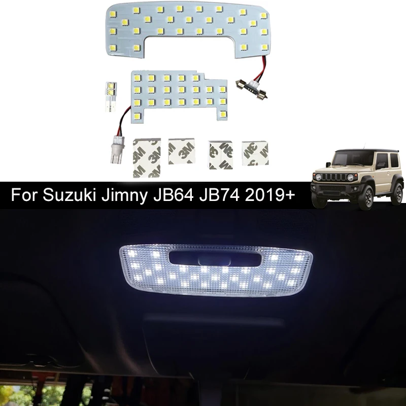 Led Night Interior Lamps Dome Map Roof Lights Lampadine Kit Pacchetto 6500K Per Suzuki Jimny Jb64 Jb74 2019 2020 2021 2022 2023