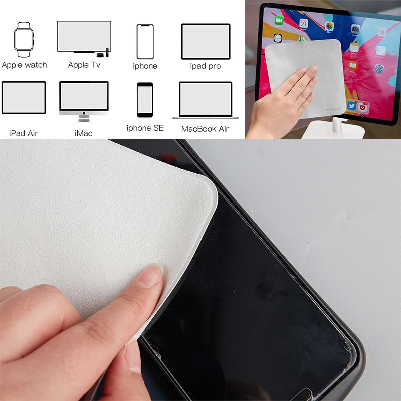 Panno Per Lucidare Apple Phone Pad Mac Watch Nano-Texture Screen Display Cleaner
