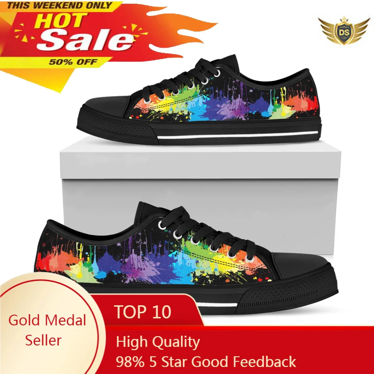 Scarpe Da Ginnastica Vulcanizzate In Tela Lgbt Arcobaleno Da Donna Scarpe Basse Stringate Casual Scarpe Donna Esistive