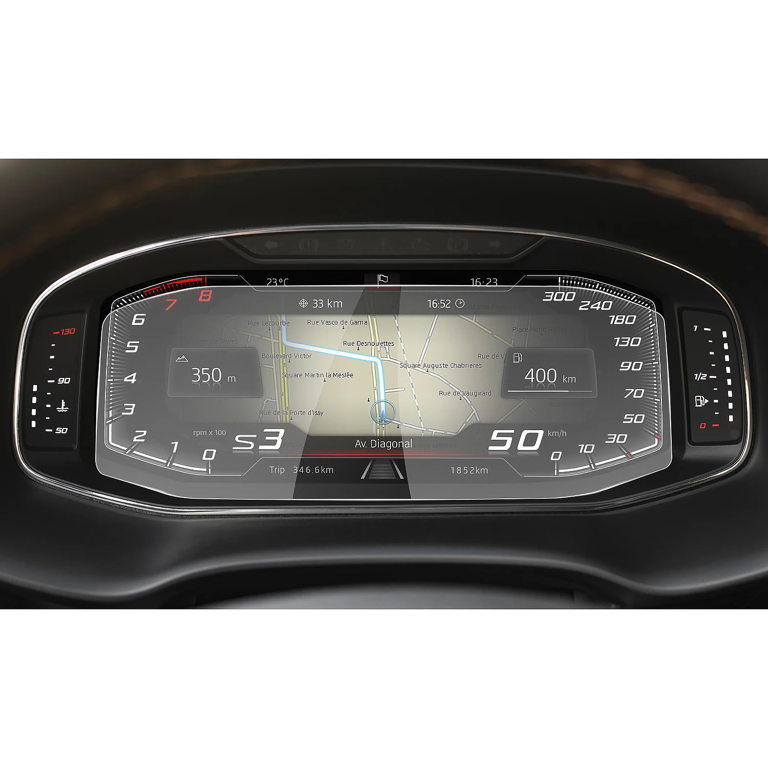Ruiya Per Seat Cupra Ateca/Leon/Tarraco/Arona/Ibiza Auto Schermo Lcd Dello Strumento Protettore Auto Interno Seat Ibiza Accessori 2022