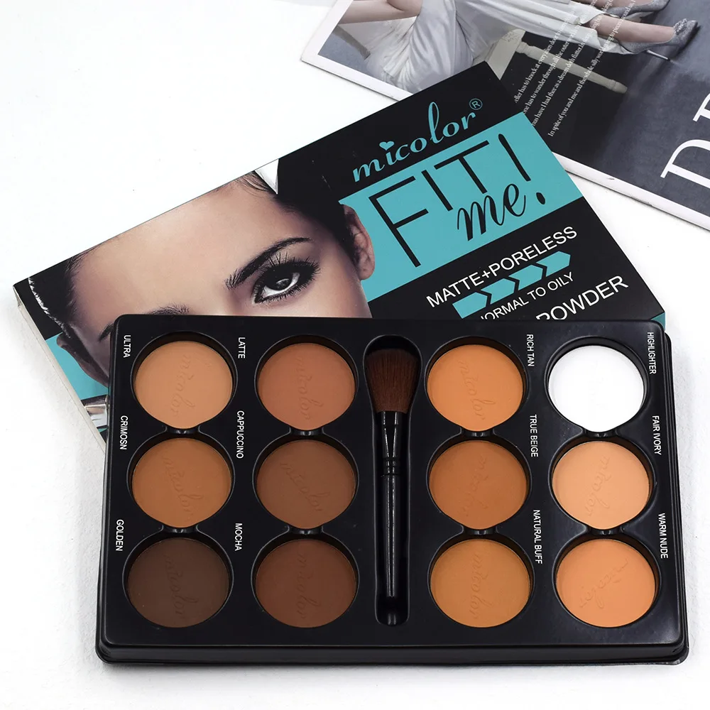 Coffee Color Contour Palette Makeup 12 Colori Long-Lasting Matte Eyeshadow Face Highlighters Make Up Contouring Powder Cosmetics