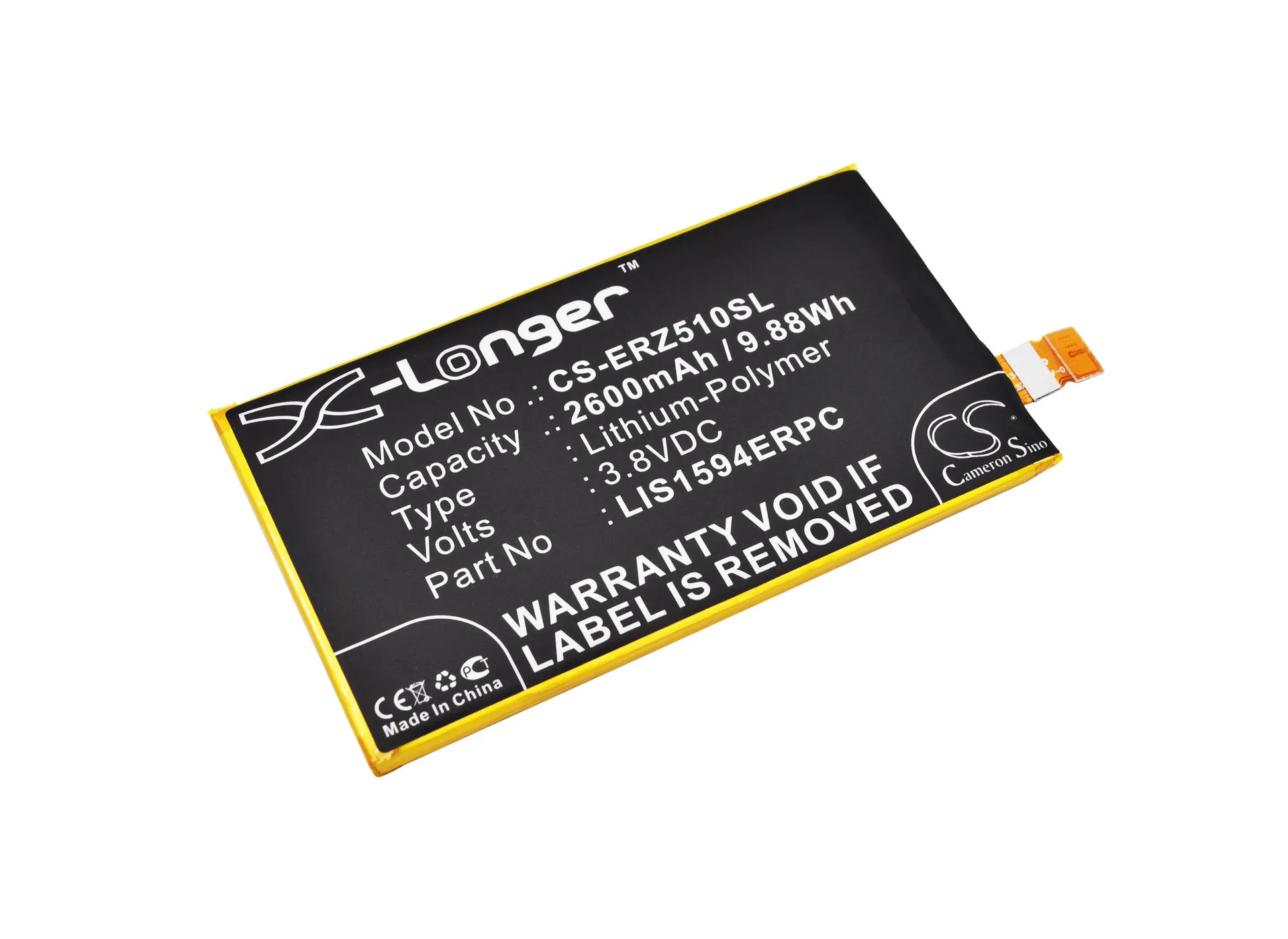 Cameronsino Per Sony E5803 E5823 F3211 F3212 F3213 F3215 F3216 F5321 S50 Xperia Xa Ultra Xperia Z5 Compatto Lis1594Erpc Batteria