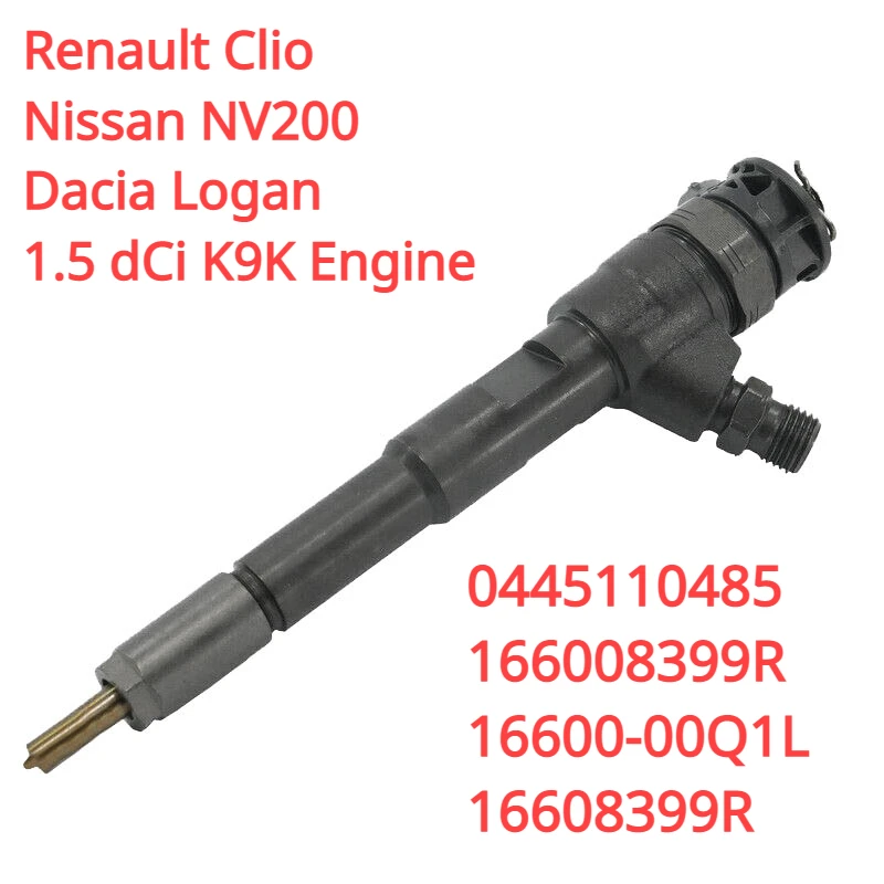 0445110485 Muslimb 1660000Q1L Nuovo Iniettore Di Carburante Diesel Per Motore Renault Clio, Nissan Nv200, Dacia Logan 1.5 Dci K9K