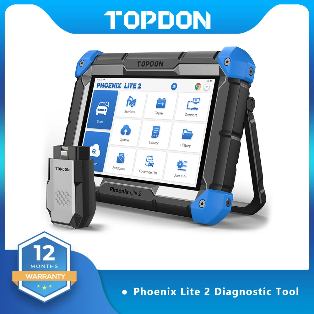Topdon Phoenix Lite 2 Obd2 Strumento Diagnostico Per Auto Scanner Di Codifica Ecu Professionale Vag Strumenti Automobilistici Bidirezionali Test Attiv