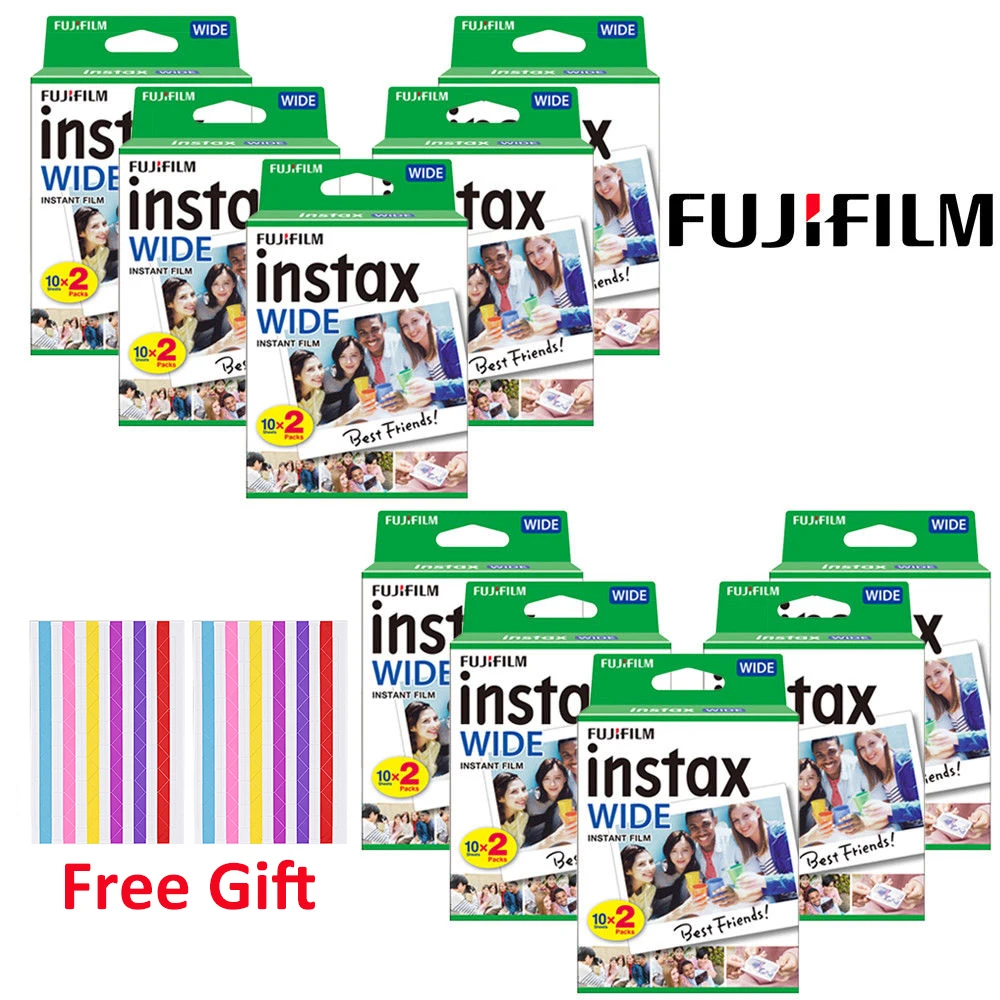 10-200 Foglio Fujifilm Instax Wide 210 200 300 100 500Af Pellicola Istantanea Fotocamera Instax 5 Pollici Di Larghezza Pellicola Bianca Carta Fotograf