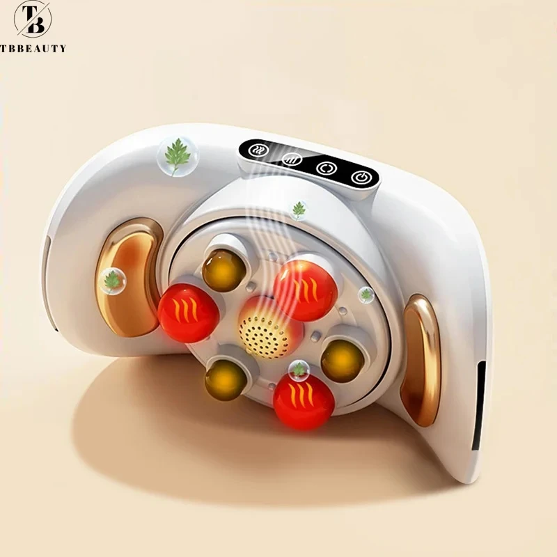 Terapia Di Moxibustione Elettrica Bian Stone Sfregamento Strumento Addominale Pancia Impacco Caldo Cintura Di Massaggio Massaggiatore Automatico Dell'