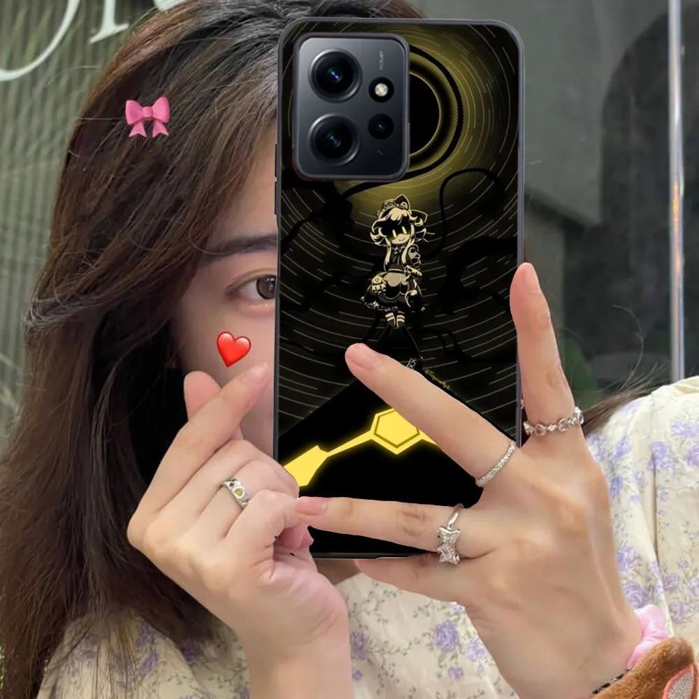 Murder Drones Mobile Cell Phone Case For Xiaomi 13 12 11 S T Ultra Lite Redmi Note 12 10 Poco F4 F5 X5 Pro 5G Black Cover Funda