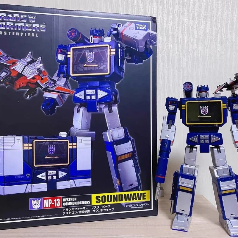 Original Takara Tomy Transformers Toys Mp-13 Soundwave Action Figures Transformer Robot Toys For Children Transformers Figures