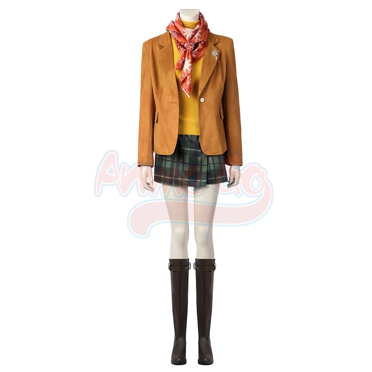 Game Resident 4 Ashley Gary Evil Cos Remake Costume Cosplay Donna Uniforme Stivali Set C07421