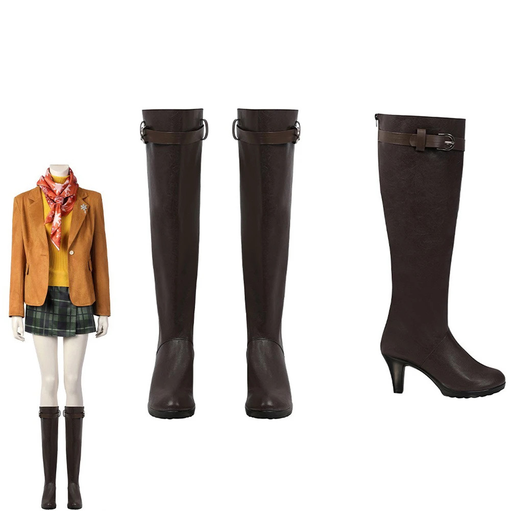 Resident 4 Remake Ashley Gary Evil Cosplay Shoes Stivali Donna Halloween Carnival Travestimento