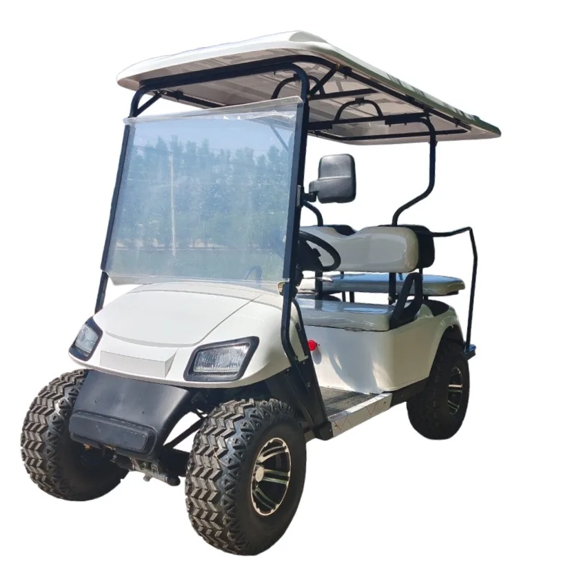 Custom 2 4 6 8 10 Posti Batterie Al Litio Golf Cart 4000W Motore Elettrico Golf Cart 60 Volt 2 + 2 Golf Buggy Prezzi